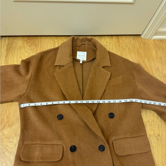Avec Les Filles Womens (M) Wool Blend Oversized Coat Camel Tan - Picture 6 of 9
